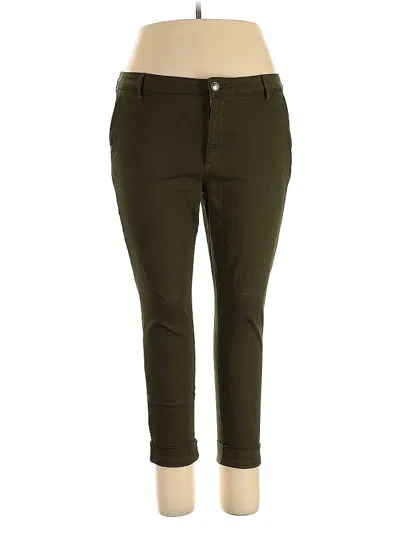 Pre-owned Cosmic Blue Love Jeggings In Green