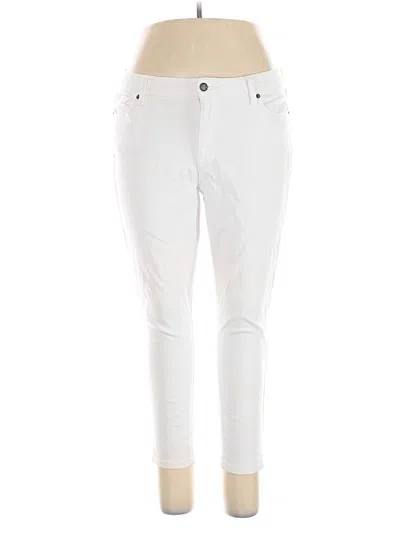 Pre-owned Cosmic Blue Love Jeggings In White