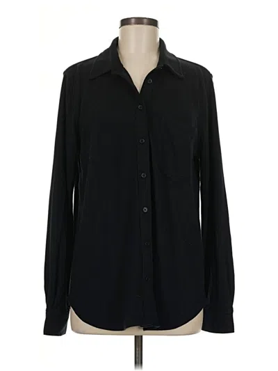 Pre-owned Cosmic Blue Love Long Sleeve Blouse In Black