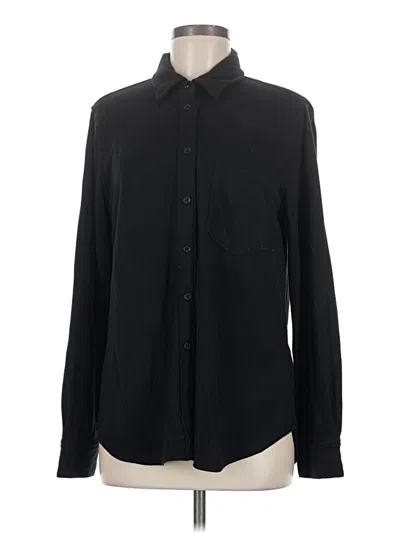 Pre-owned Cosmic Blue Love Long Sleeve Blouse In Black
