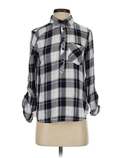 Pre-owned Cosmic Blue Love Long Sleeve Blouse In Gray