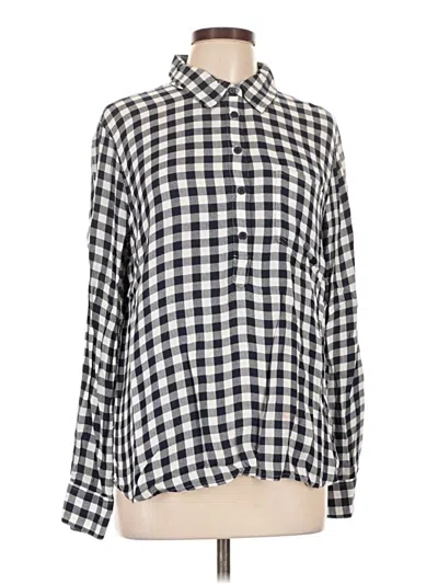 Pre-owned Cosmic Blue Love Long Sleeve Blouse In Ivory
