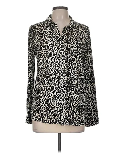 Pre-owned Cosmic Blue Love Long Sleeve Blouse In Ivory