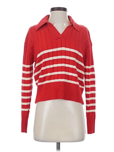 Pre-owned Cosmic Blue Love Long Sleeve Polo Shirt In Red