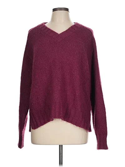 Pre-owned Cosmic Blue Love Pullover Sweater In Burgundy