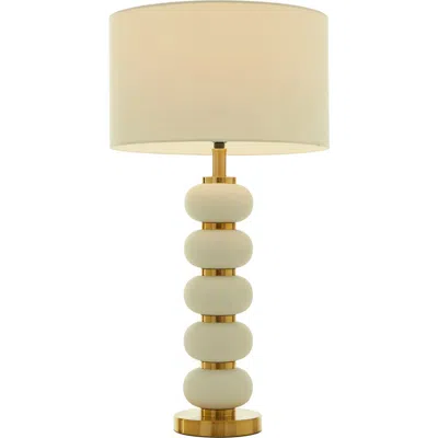 Cosmo By Cosmopolitan White Metal Table Lamp In Neutral