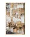 Cosmoliving By Cosmopolitan Canvas Abstract Framed Wall Art With Gold-tone Frame, 36" X 2" X 47" In Gold