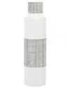 Cosmoliving By Cosmopolitan Ceramic Vase In White
