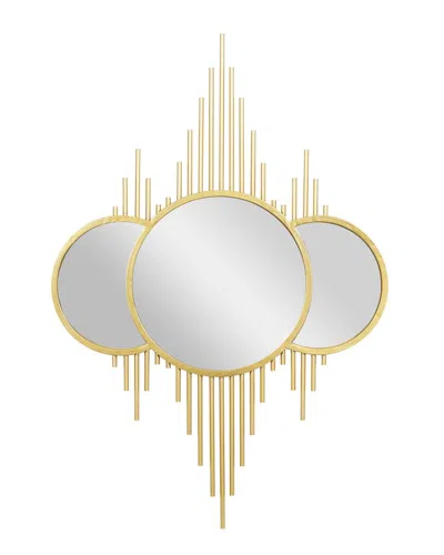 Cosmoliving By Cosmopolitan Contemporary Wall Mirror In Gold