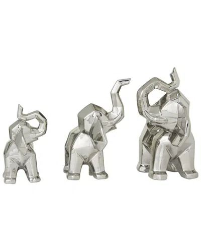 COSMOLIVING BY COSMOPOLITAN DNU COSMOLIVING BY COSMOPOLITAN SET OF 3 DECORATIVE ELEPHANTS