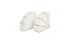 Cosmoliving By Cosmopolitan Glam Bookends, Set Of 2 In White