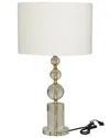 Cosmoliving By Cosmopolitan Glam Crystal Gold Table Lamp In Gold