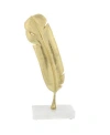 Cosmoliving By Cosmopolitan Gold Aluminum Sculpture, Birds 12" X 6" X 2" In Gold-tone