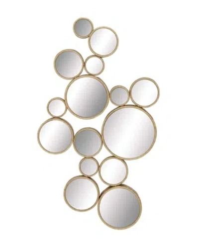 Cosmoliving By Cosmopolitan Gold Contemporary Metal Wall Mirror, 40 X 22 In Gold-tone