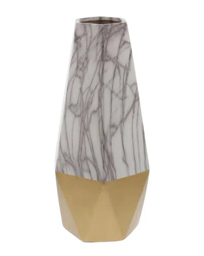 Cosmoliving By Cosmopolitan Gold Stoneware Vase In Brown