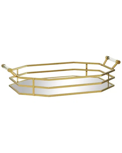 Cosmoliving By Cosmopolitan Metal Mirrored Tray
