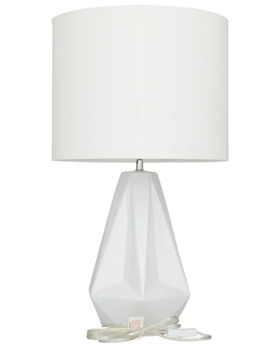 COSMOLIVING BY COSMOPOLITAN COSMOLIVING BY COSMOPOLITAN MODERN CERAMIC WHITE TABLE LAMP
