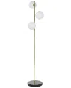 Cosmoliving By Cosmopolitan Modern Metal Black Floor Lamp In Black