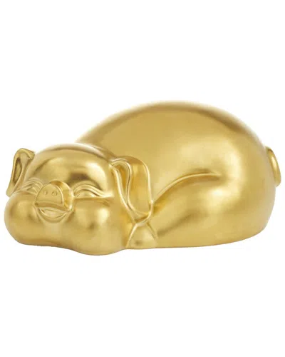Cosmoliving By Cosmopolitan Porcelain Glam Sculpture In Gold