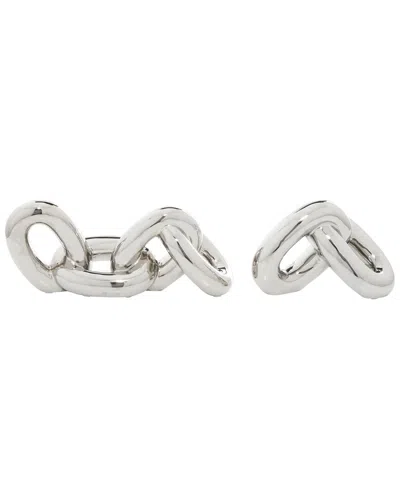 Cosmoliving By Cosmopolitan Set Of 2 Metal Sculptures In Silver