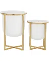 Cosmoliving By Cosmopolitan Set Of 2 Planters