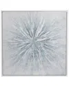 Cosmoliving By Cosmopolitan Wood Glam Framed Abstract Wall Art In White