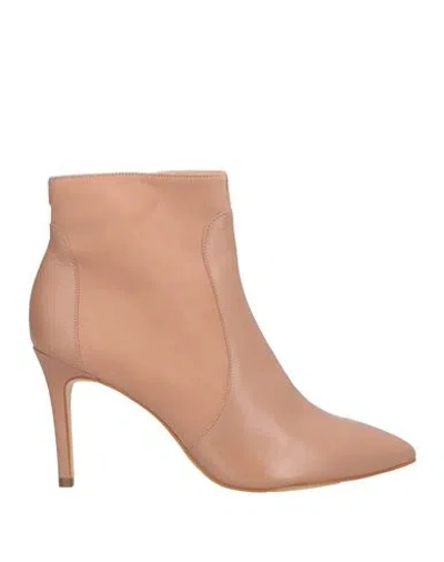 Cosmoparis Woman Ankle Boots Antique Rose Size 10 Leather In Pink