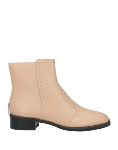 Cosmoparis Woman Ankle Boots Beige Size 8 Synthetic Material In Multi