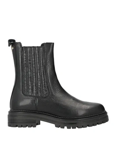 Cosmoparis Woman Ankle Boots Black Size 10 Leather