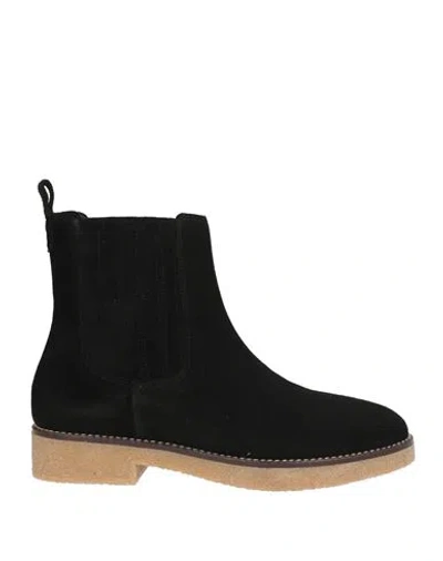 Cosmoparis Woman Ankle Boots Black Size 10 Leather