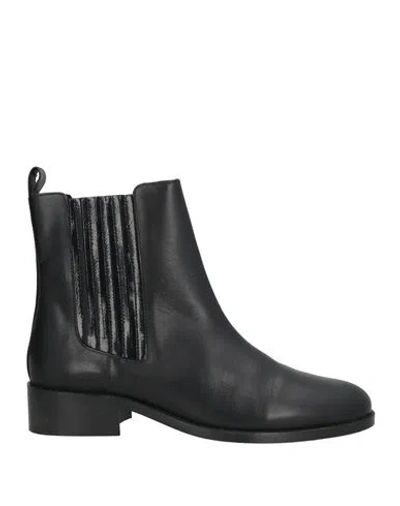 Cosmoparis Woman Ankle Boots Black Size 6 Leather
