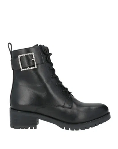Cosmoparis Woman Ankle Boots Black Size 6 Leather