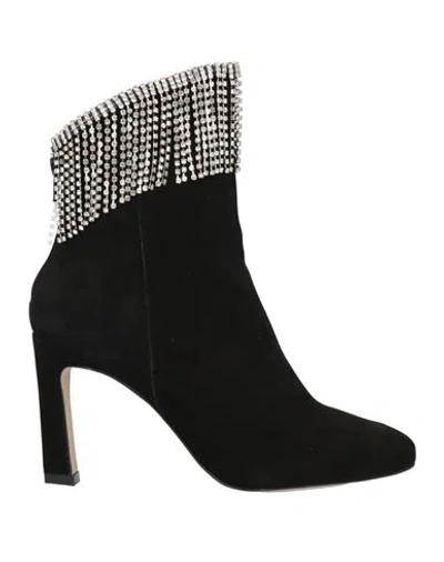 Cosmoparis Woman Ankle Boots Black Size 8 Leather