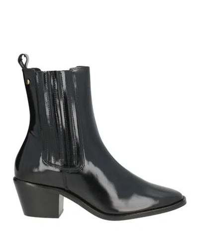 Cosmoparis Woman Ankle Boots Black Size 9 Leather