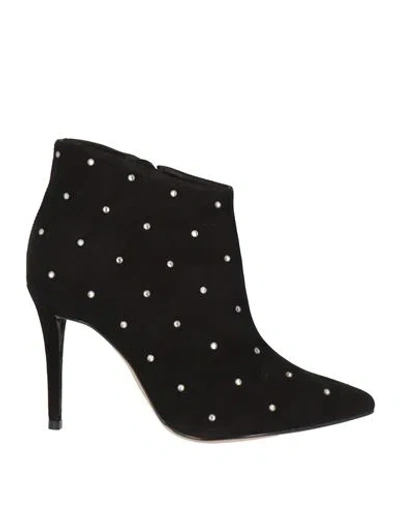 Cosmoparis Woman Ankle Boots Black Size 9 Leather