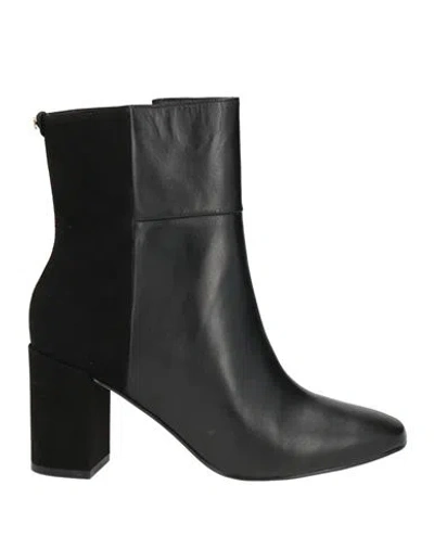 Cosmoparis Woman Ankle Boots Black Size 9 Leather