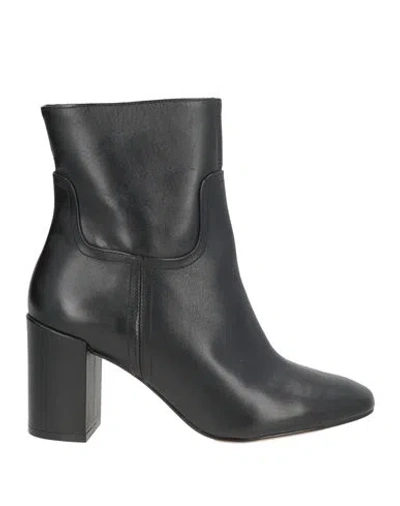 Cosmoparis Woman Ankle Boots Black Size 9 Leather