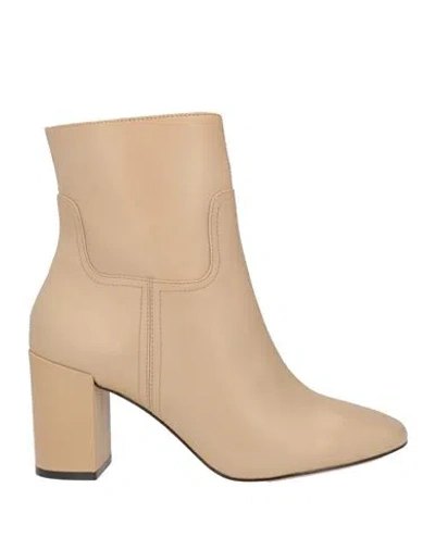 Cosmoparis Woman Ankle Boots Sand Size 10 Leather In Beige