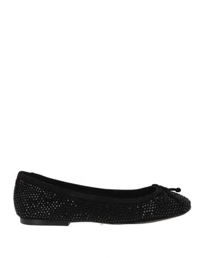 Cosmoparis Woman Ballet Flats Black Size 9 Leather