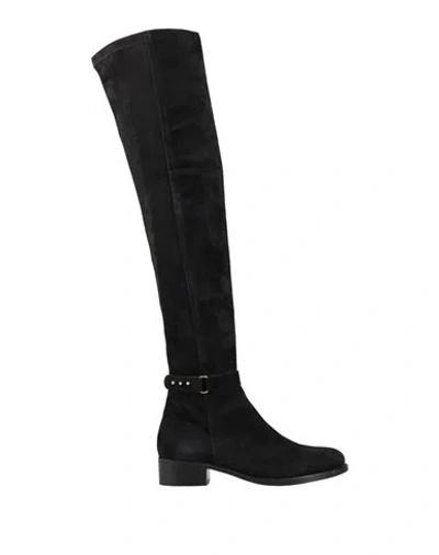Cosmoparis Woman Boot Black Size 10 Leather