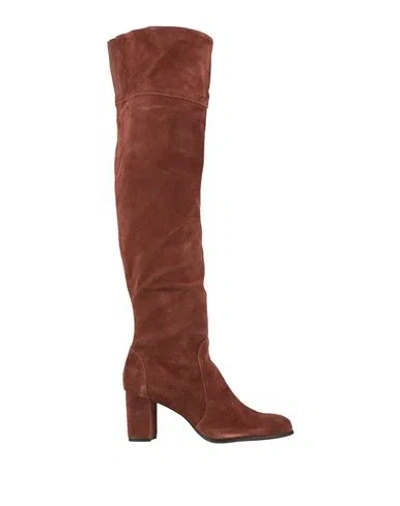 Cosmoparis Woman Boot Brown Size 9 Leather