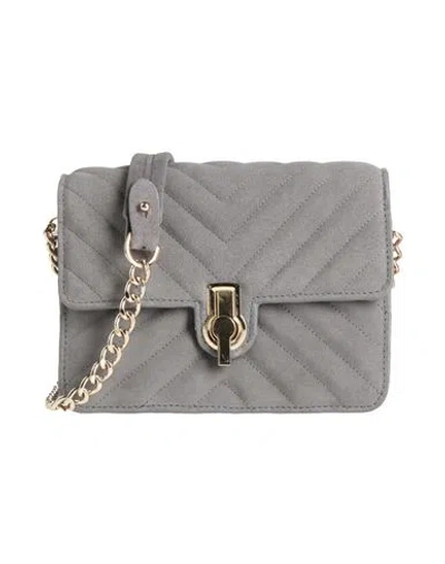 Cosmoparis Woman Cross-body Bag Grey Size - Cowhide