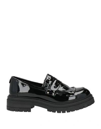 Cosmoparis Woman Loafers Black Size 9 Leather