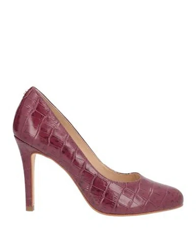 Cosmoparis Woman Pumps Garnet Size 9 Leather In Red