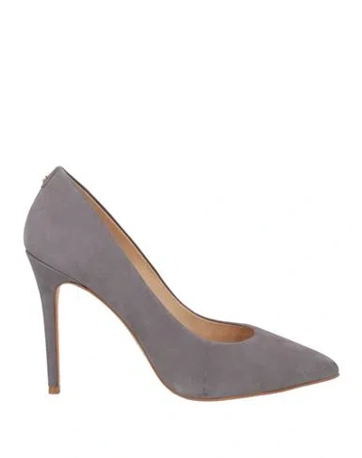 Cosmoparis Woman Pumps Grey Size 6 Leather In Gray