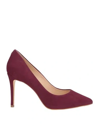 Cosmoparis Woman Pumps Plum Size 9 Leather In Purple