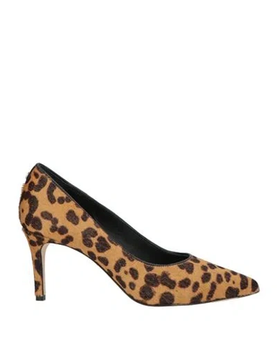 Cosmoparis Woman Pumps Sand Size 9 Leather In Beige