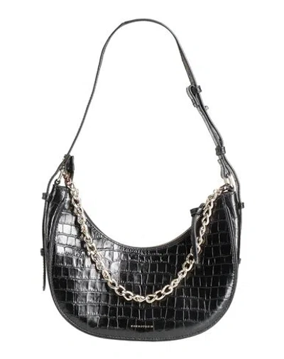 Cosmoparis Woman Shoulder Bag Black Size - Textile Fibers
