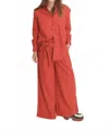 Cossac Wide Leg Trousers In Rust In Multi