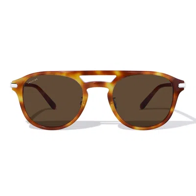 Cossino Men's Belize Coast Burnt Orange Acetate Sunglasses